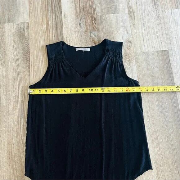 Daniel Rainn Women's Rayon Sleeveless Black Blouse, Size Small - Picture 2 of 7